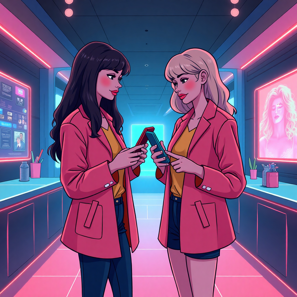 Image depicting personal connection through technology